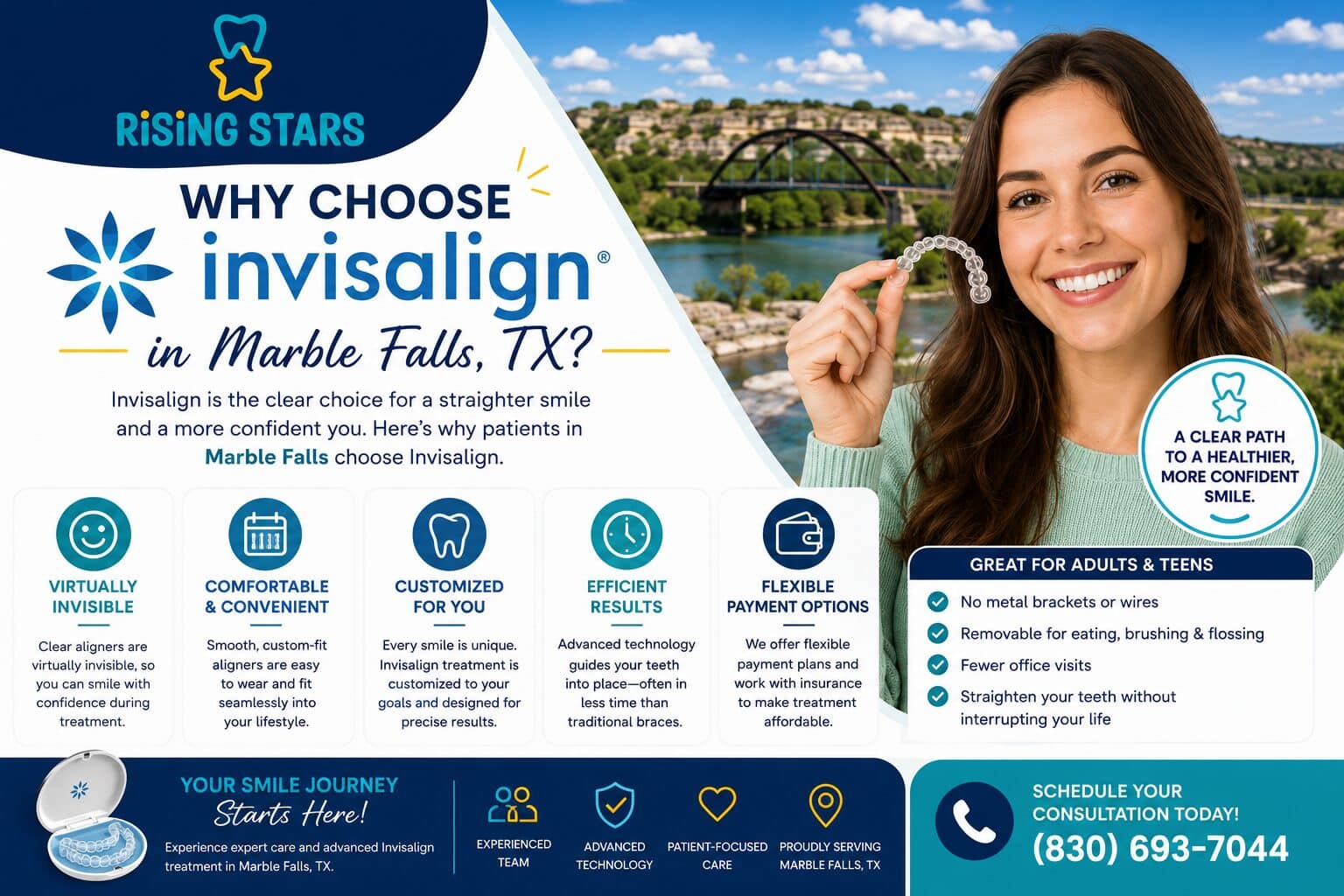 Why Choose Invisalign in Marble Falls, TX?